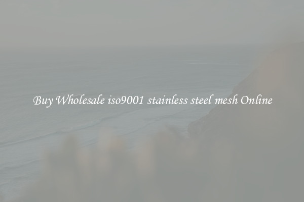 Buy Wholesale iso9001 stainless steel mesh Online