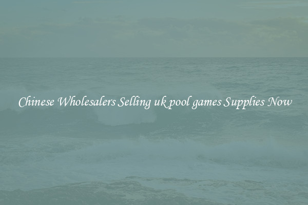 Chinese Wholesalers Selling uk pool games Supplies Now