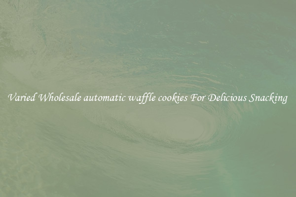 Varied Wholesale automatic waffle cookies For Delicious Snacking 