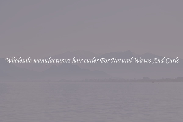 Wholesale manufacturers hair curler For Natural Waves And Curls