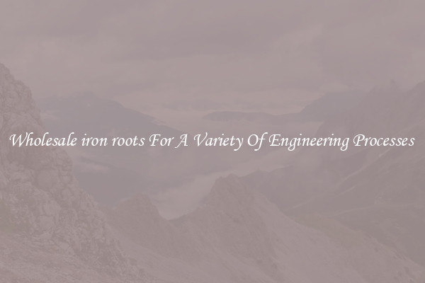 Wholesale iron roots For A Variety Of Engineering Processes 