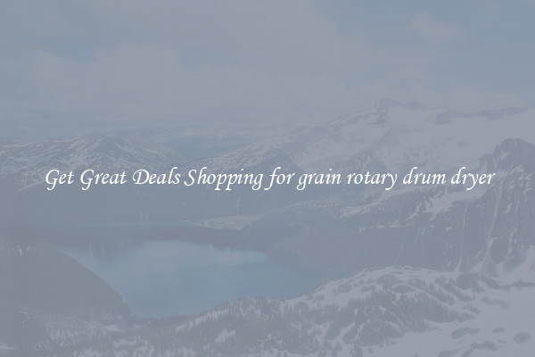 Get Great Deals Shopping for grain rotary drum dryer