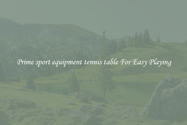 Prime sport equipment tennis table For Easy Playing