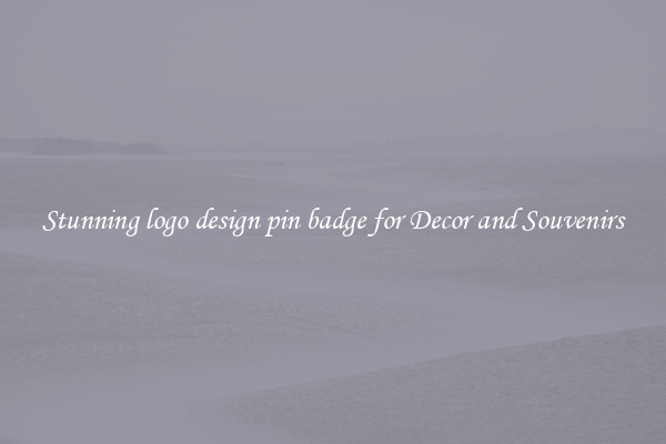 Stunning logo design pin badge for Decor and Souvenirs
